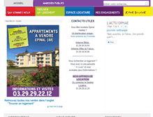 Tablet Screenshot of epinal-habitat.com